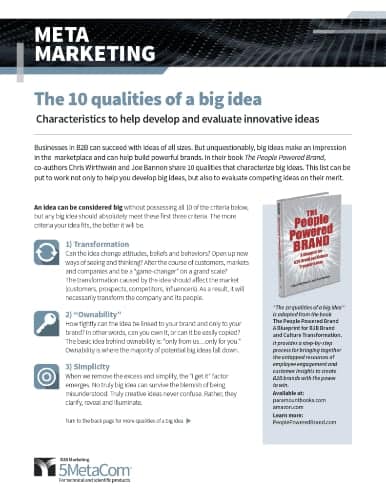The 10 Qualities of a Big Idea