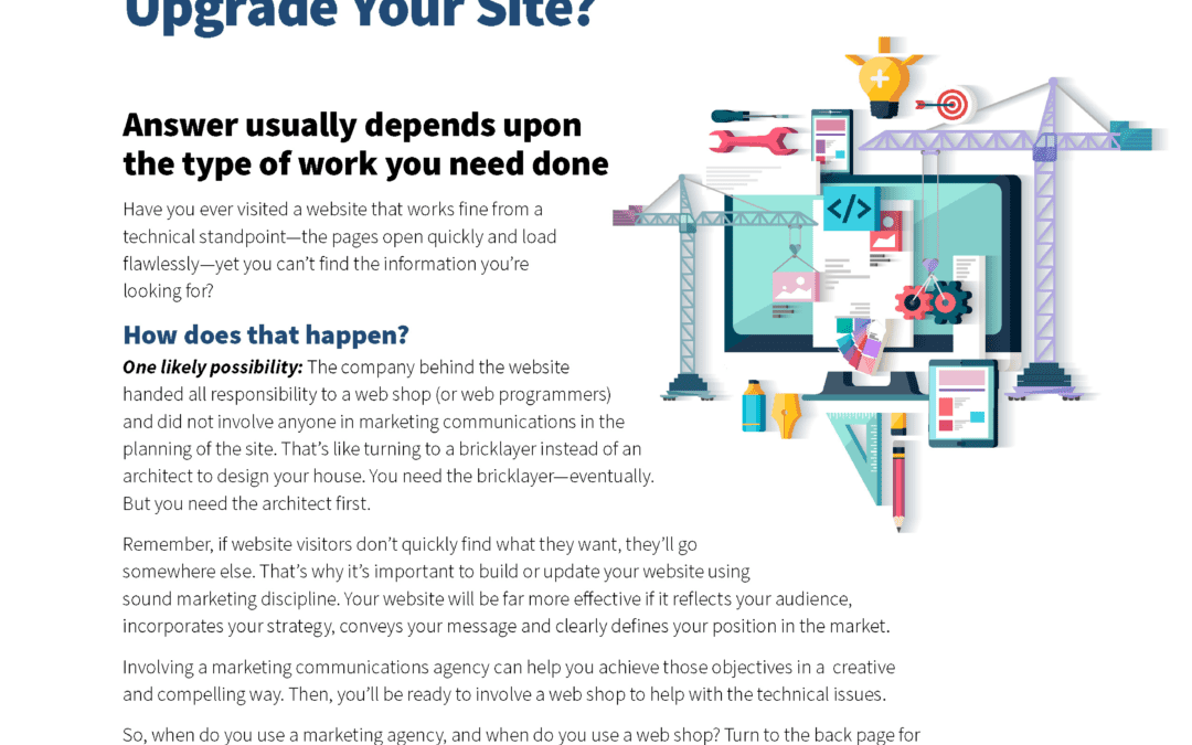 Agency or Web Shop: Where Do You Turn to Upgrade Your Site?